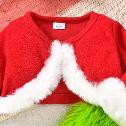 Baby/Toddler Girls Christmas Dress & Jacket Outfit (Age 9M-4YRS)