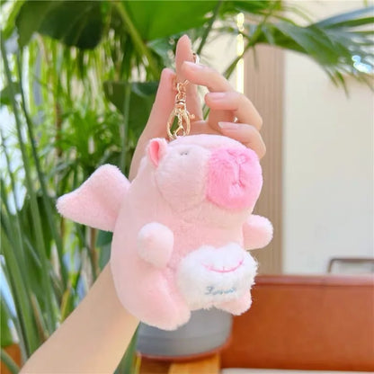 Plush Capybara Stuffed Keychain Toy - 12-15cm