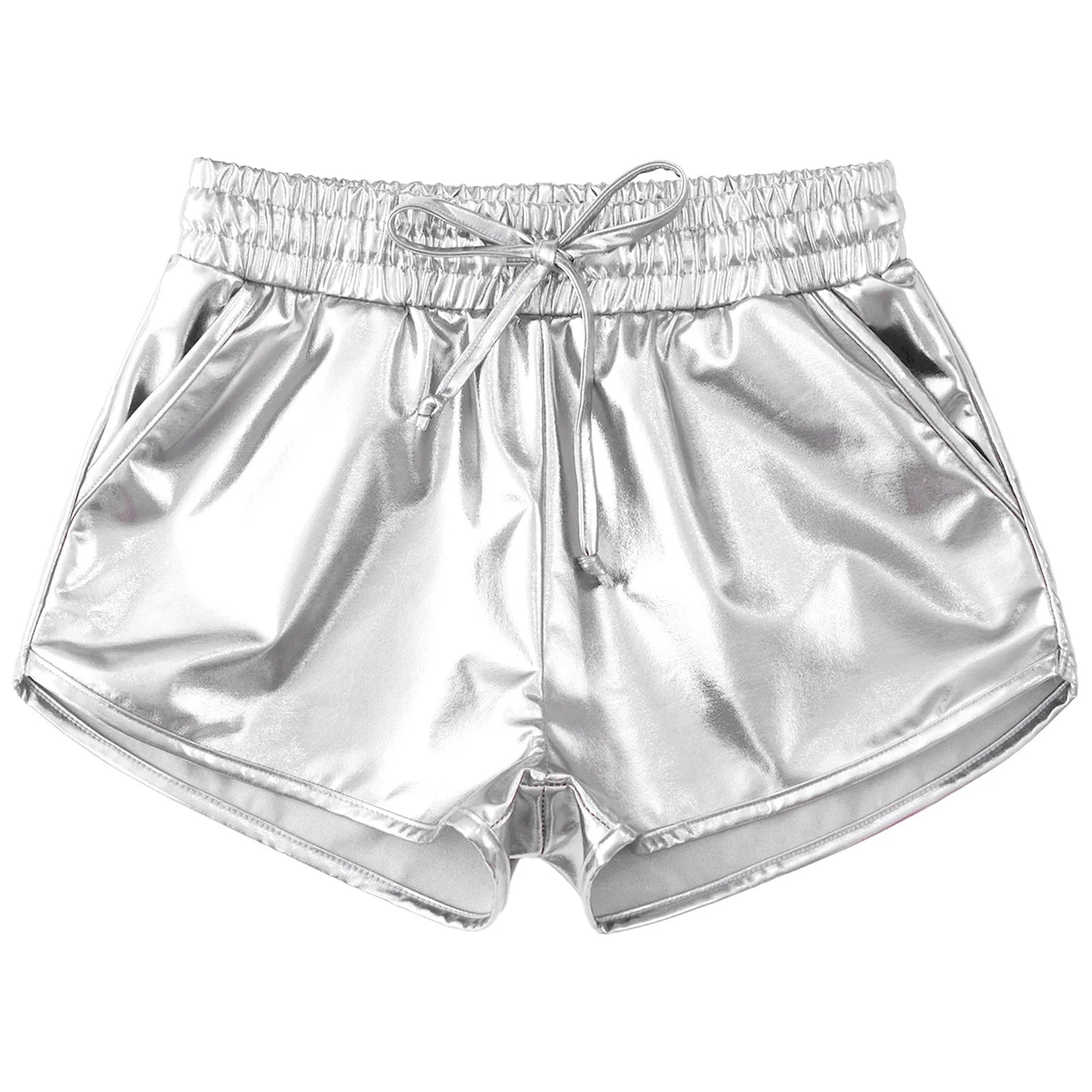 Girls Metallic Drawstring Shorts (Age 3-12 YRS)