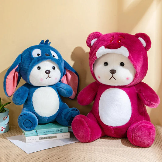 Transforming Animal Costume Teddy Bear Plush | Panda, Red Hood, Blue & Pink Creatures - 50cm