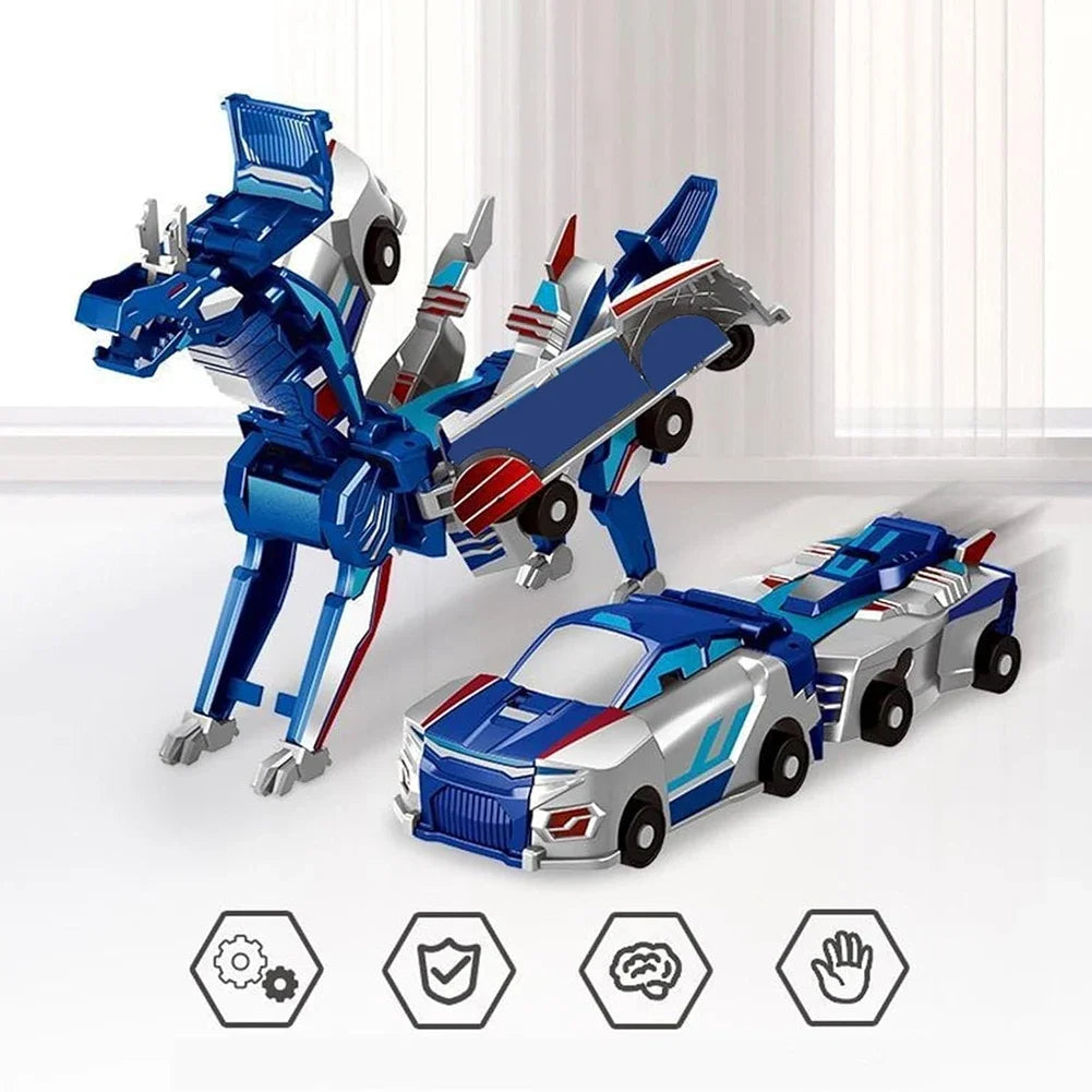 Unicorn Transformer Magic Car Toy – 2-in-1 Magnetic Collision Vehicle | DIY Transforming Robot