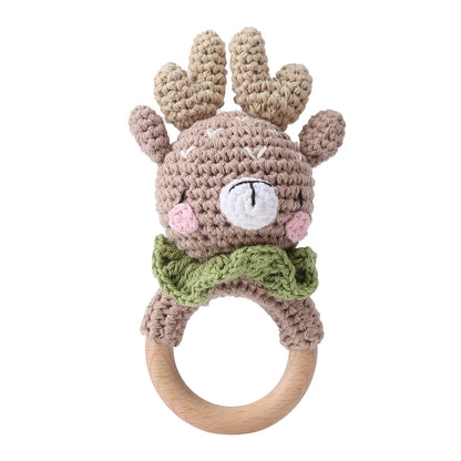 Baby Crochet Bunny Rattles Elk