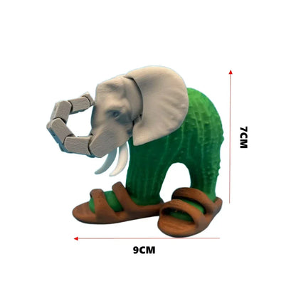 Upgraded Tung Tung Tung Sahur Figurine Ballerina Cappuccino Action Figure Tralalero Tralala Anime Figure Desk Ornament Toys Gift Multicolor Small Elephant