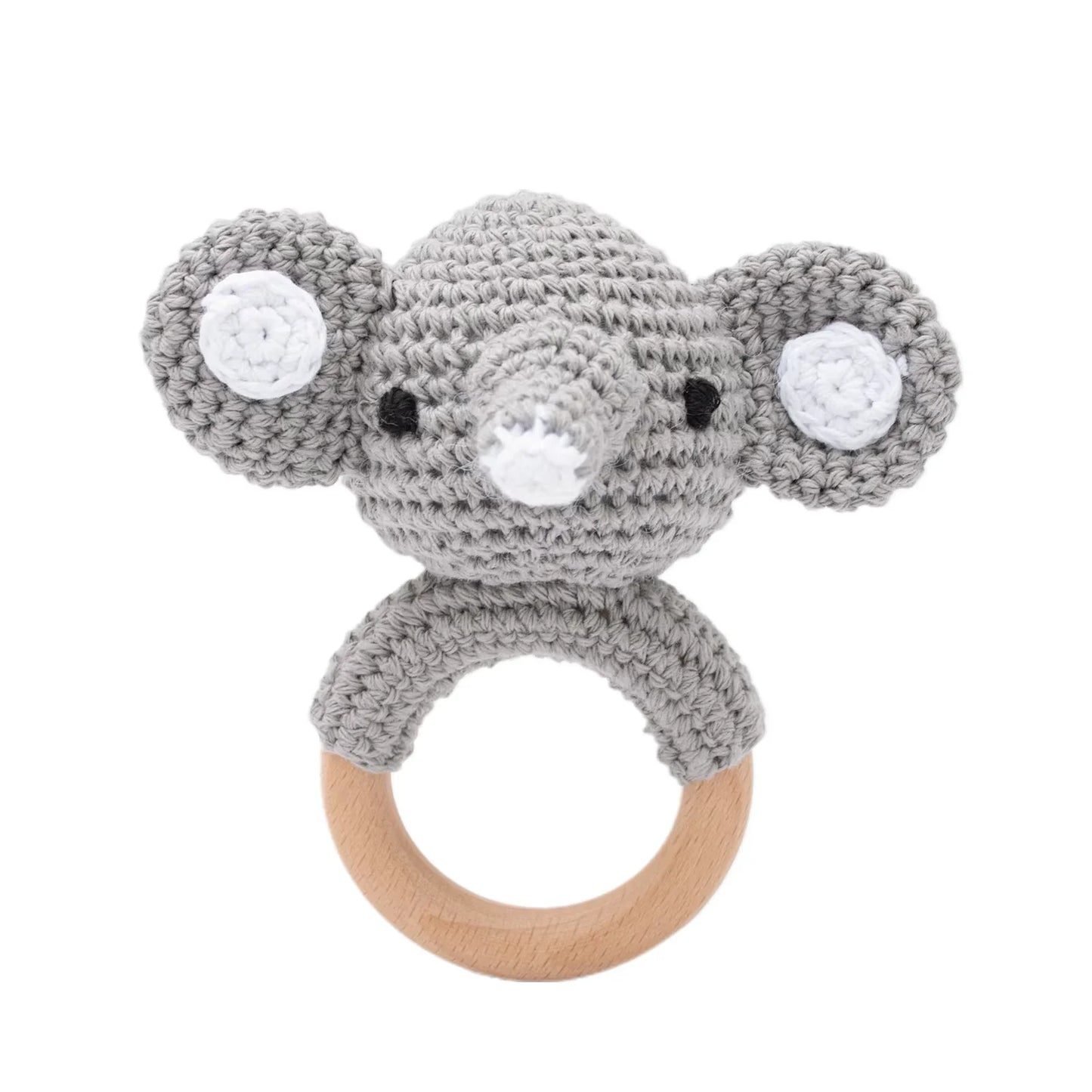 Baby Crochet Bunny Rattles Elephant