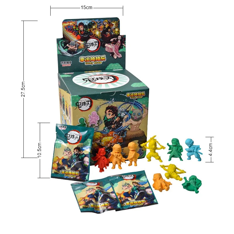 Blind Box Figures - Labubu & Pokémon Erasers- 32 Pack