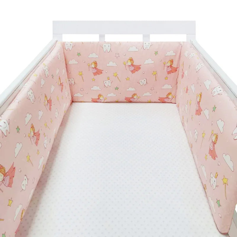 Baby Bumper Washable Crib Protector Dark Green
