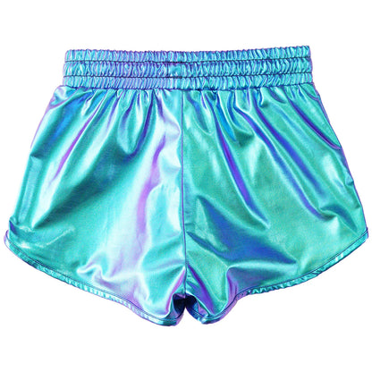 Girls Metallic Drawstring Shorts (Age 3-12 YRS)