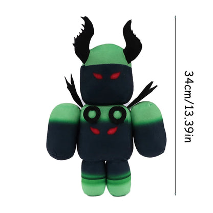 Plush Toilet Tower Defense Stuffed Toy - 34cm Green