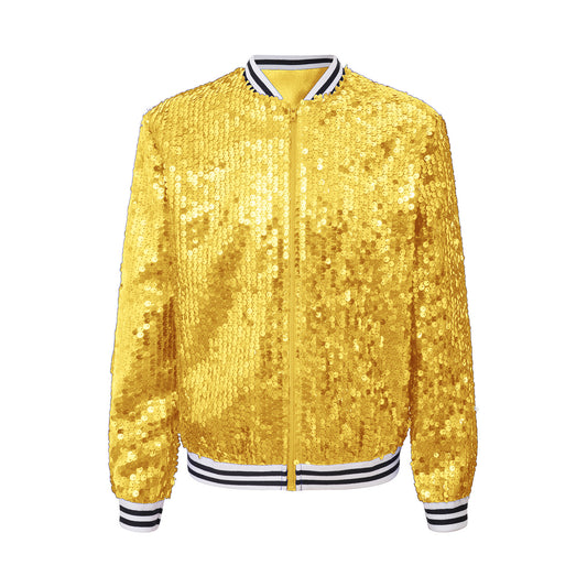 Girls Sequins Baseball Bomber Jackets (Age 6-16 YRS)