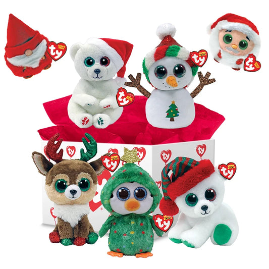 Ty Plush Beanie Christmas Stuffed Toy - 15cm