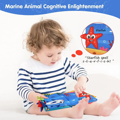 Soft Baby Book Crinkle Cloth Book Marine Animal