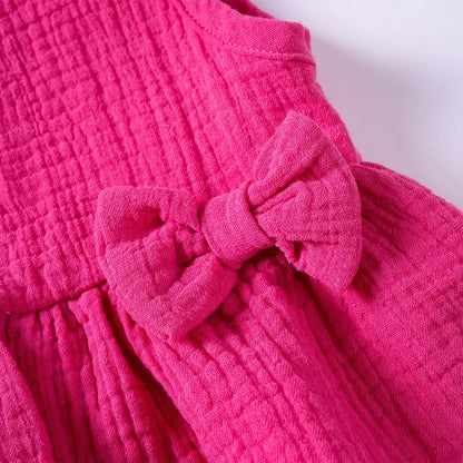 Baby/Toddler Sleeveless Bowknot Ruffled Vest Camisole & Shorts (Age 6M-5YRS)