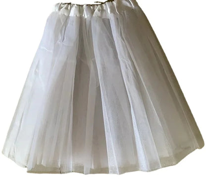 Girls Ballet Tutus Mini Skirt (Age 24M-7 YRS) White 2-7Y