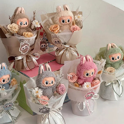 Plush Labubu Doll Flower Gift Bouquet