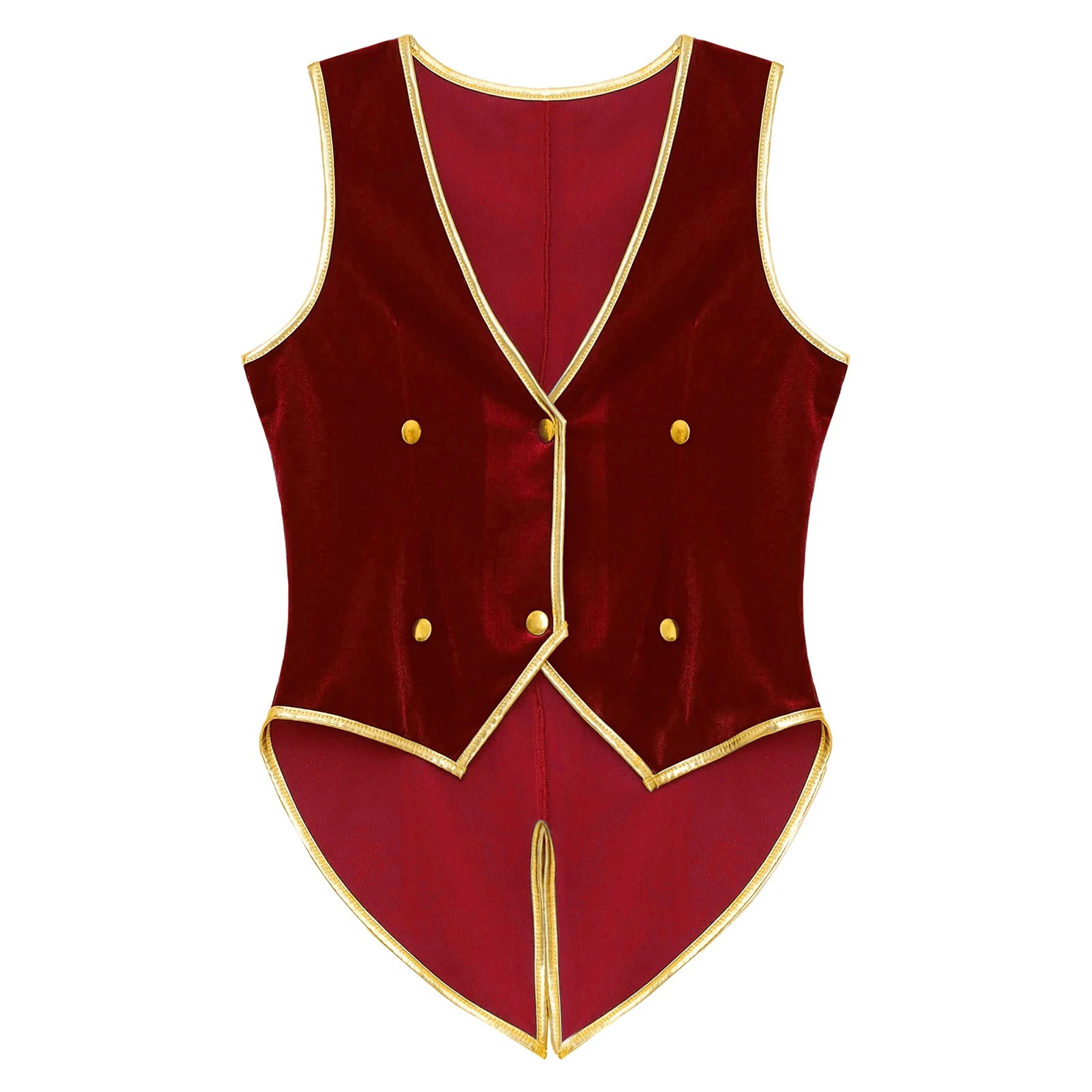 Boys Medieval Renaissance Tailcoat Vest Costume (Age 6-16YRS)