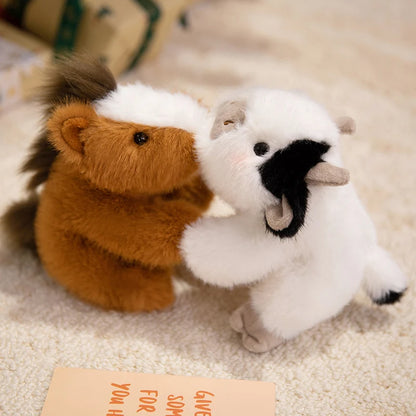 Plush Frog Horse Duck Cow Stuffed Toy - 18cm