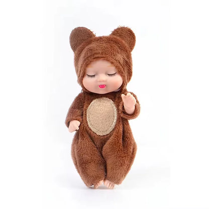 Mini Reborn Doll Kit – 6-Piece Sleeping Baby Princess Set with Clothes & Accessories Multicolor B