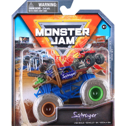 Monster Mutt Monster Jam Grave Digger 1:64 Scale Die Cast Alloy Truck Toys Monster Jam Grave Digger Monster Truck Boys Off-Road Yellow