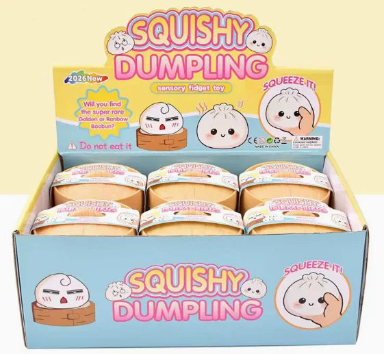 Squishy Dumpling Fidget Toy – Soft Slow‑Rebound Sensory Stress Ball Random 6