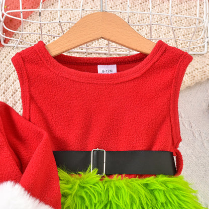 Baby/Toddler Girls Christmas Dress & Jacket Outfit (Age 9M-4YRS)