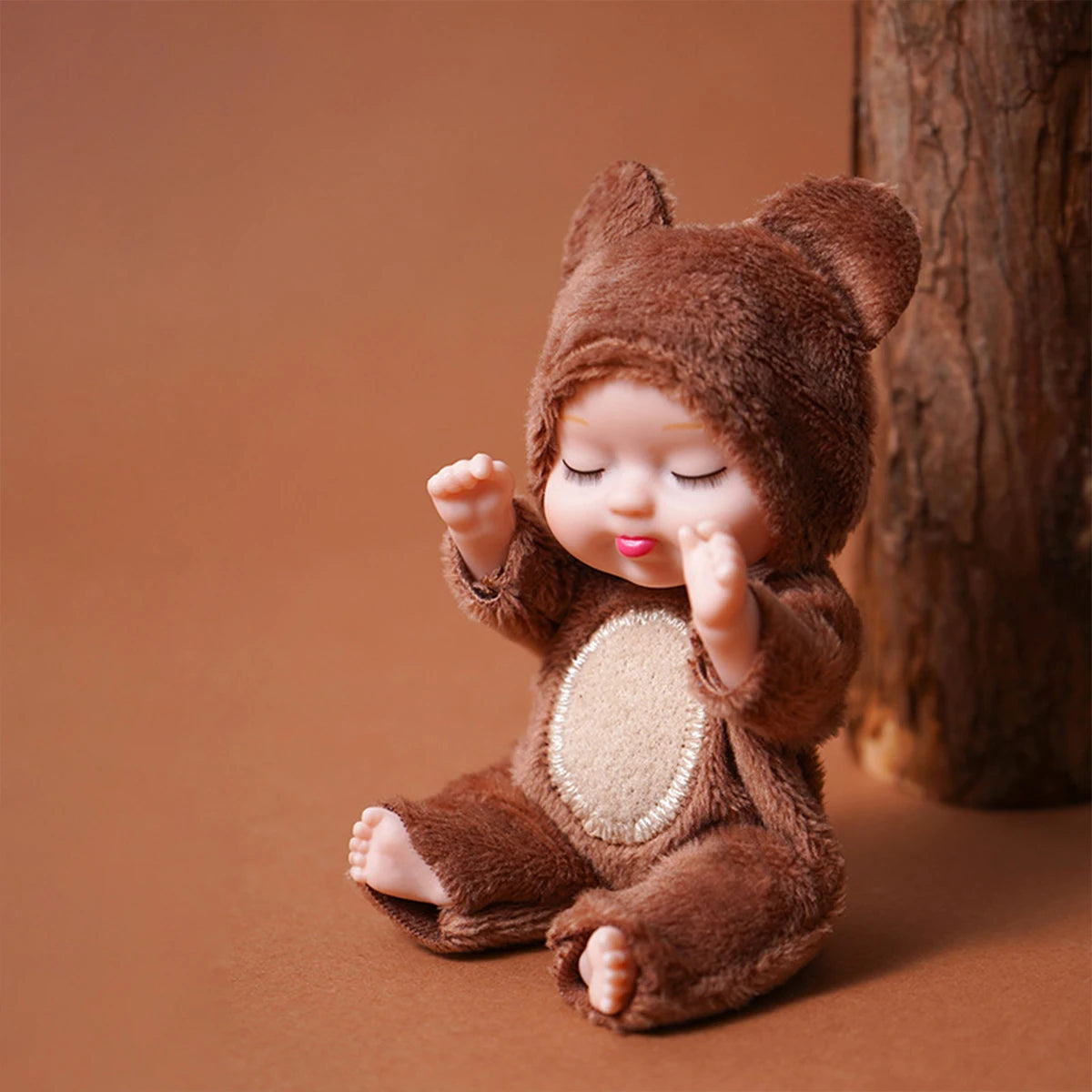 Mini Reborn Doll Kit – 6-Piece Sleeping Baby Princess Set with Clothes & Accessories