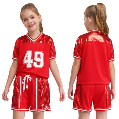 Girls/Boys Sports Shorts & T-shirt Sets (Age 6-16YRS)