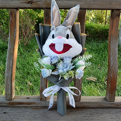 Lilo & Stitch Plush Flower Model Bouquet | Soft Plush Rose Bouquet - Valentines Gift Multi 7