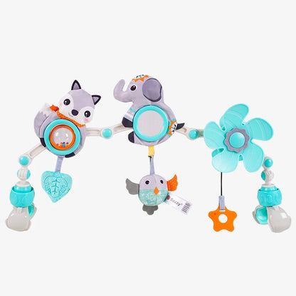 Baby Stroller Arch Mobile Musical Toy Elephant