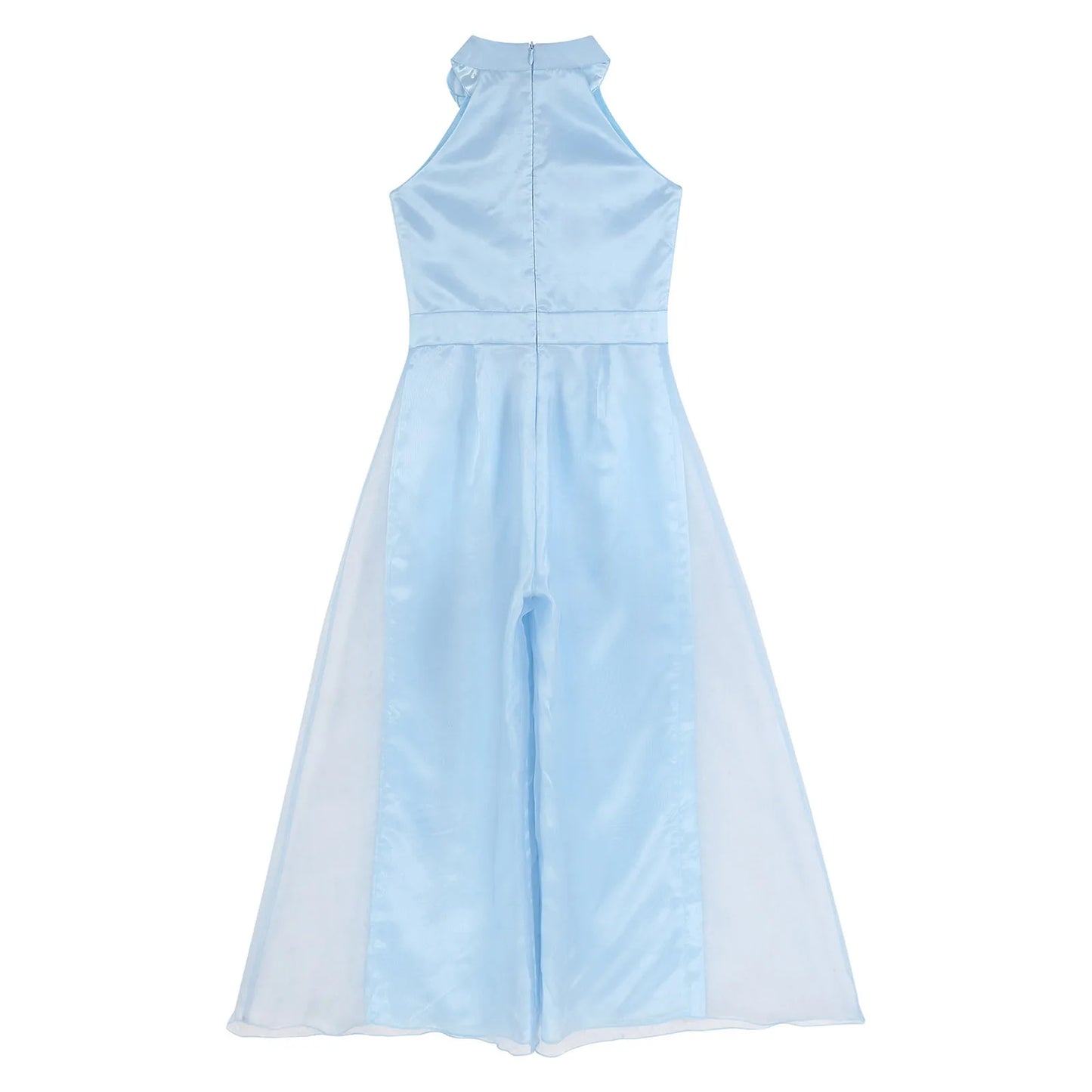 Girls Halter Neck Sleeveless Wide Leg Jumpsuit (6-14 YRS)