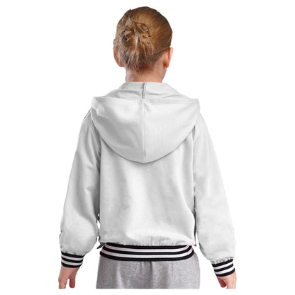 Girls Metallic Shiny Sequins Hooded Jacket (Age 6-16 YRS)