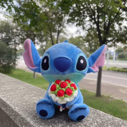 Lilo & Stitch Couple Plush Models | Cute Cartoon Stuffed Dolls • Kawaii Pendant Toys Multi 2-20cm