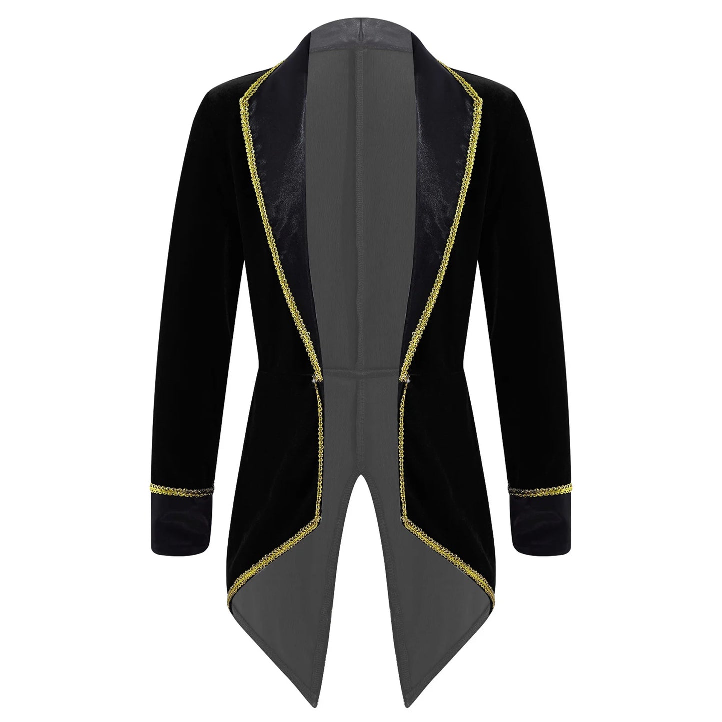 Kids Circus Ringmaster Jacket Long Sleeves Tuxedo Coat (Age 4-16 YRS)