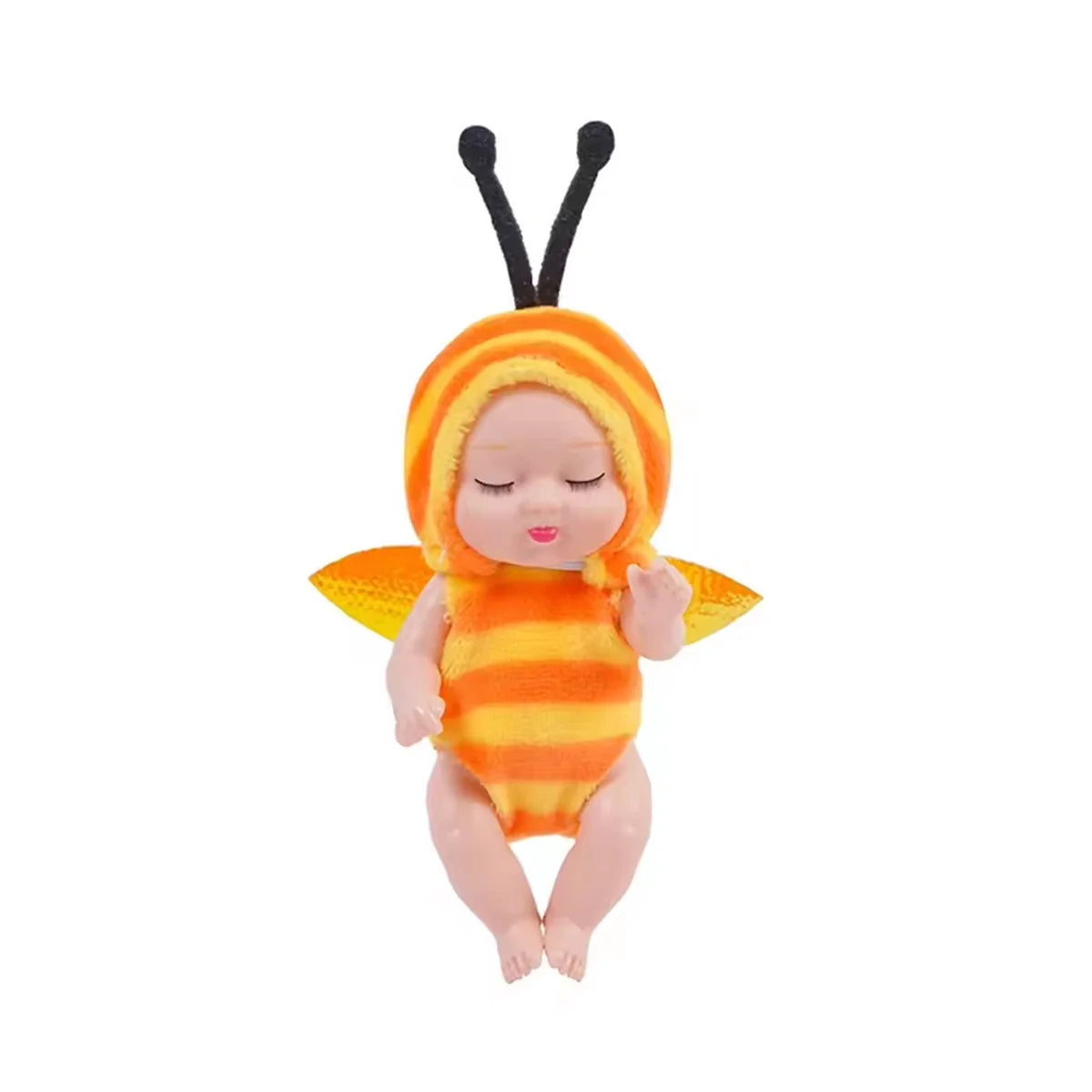 Mini Reborn Doll Kit – 6-Piece Sleeping Baby Princess Set with Clothes & Accessories Multicolor C
