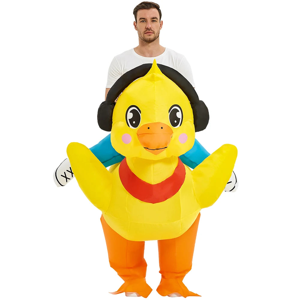 Adult Unicorn Rooster Inflatable Costume 01.1379 Fit Height 150-195cm