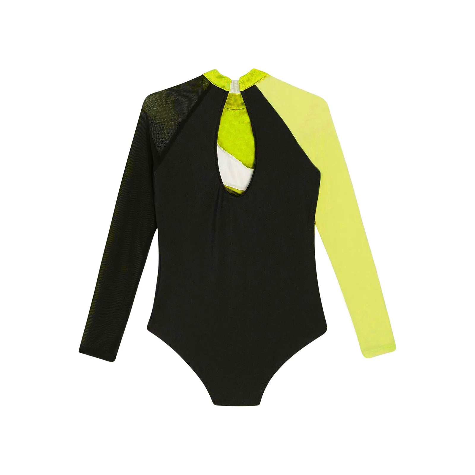 Girls Ballet Dance Leotard Gymnastics Rhinestones Sheer Mesh Long Sleeve (Age 4-16 YRS)