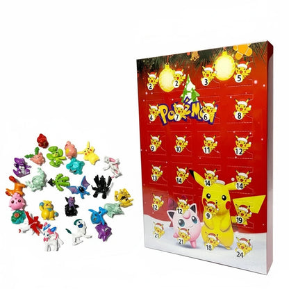 Pokémon Advent Calendar Box – 24-Piece Anime Figure Set | Pikachu, Charizard & More Multicolor 4