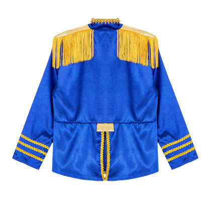 Girls 60s Retro Band Musician Costume Tassel Jacket (Age 6-16 YRS)