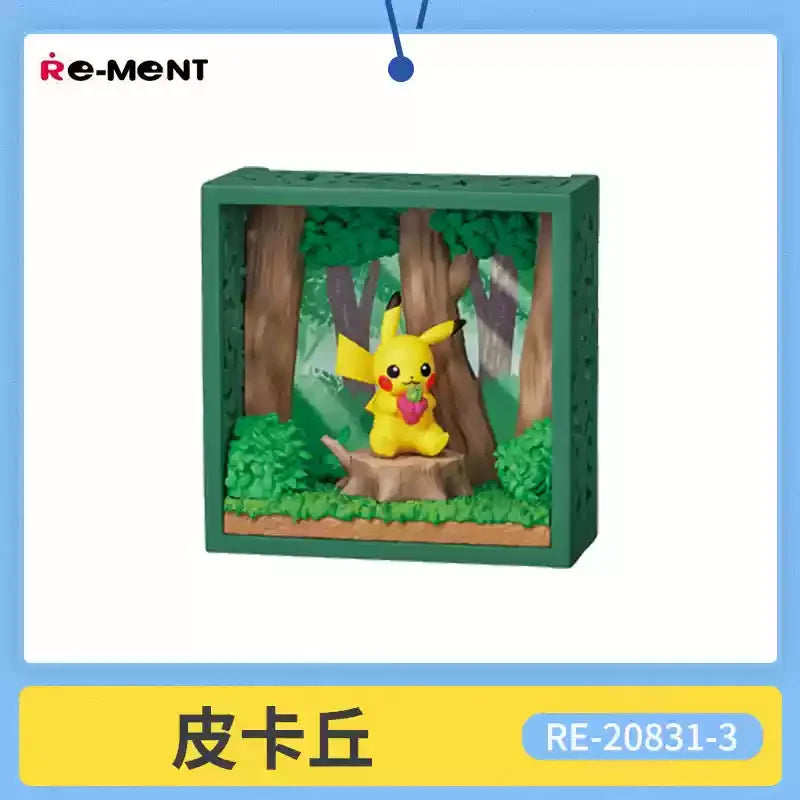 Re-Ment Pokémon Frame Deep Woods Mini Figure Blind Box – Forest Scene Collectibles | 6 Styles