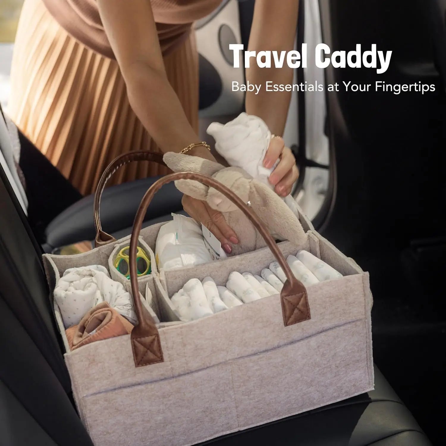 Baby Nursery Diaper Organiser Basket