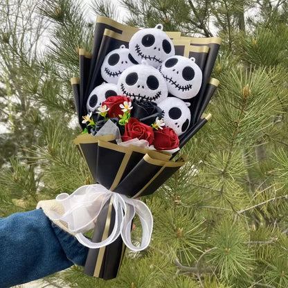 Jack Skellington Plush Flower Gift Bouquet – 40cm | Nightmare Before Christmas Stuffed Toy Arrangement