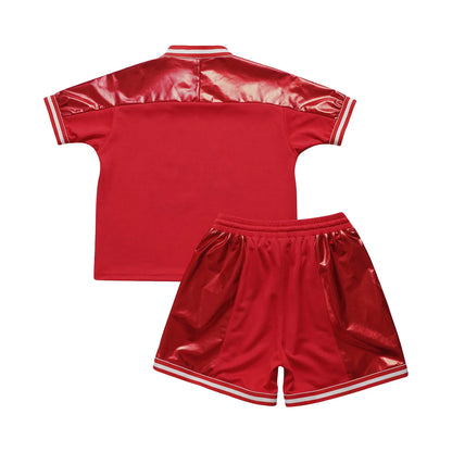 Girls/Boys Sports Shorts & T-shirt Sets (Age 6-16YRS)