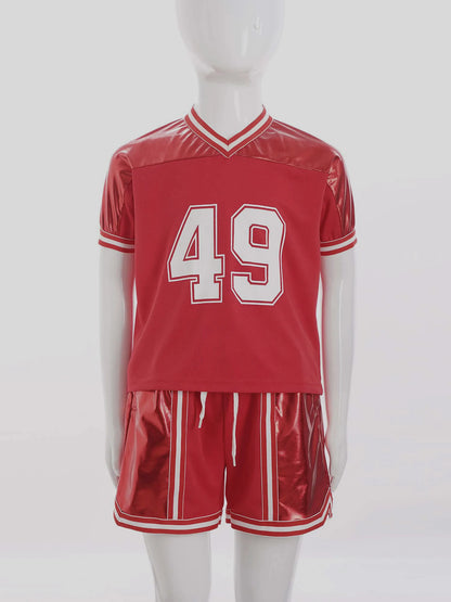 Girls/Boys Sports Shorts & T-shirt Sets (Age 6-16YRS)