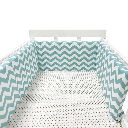Baby Bumper Washable Crib Protector Beige