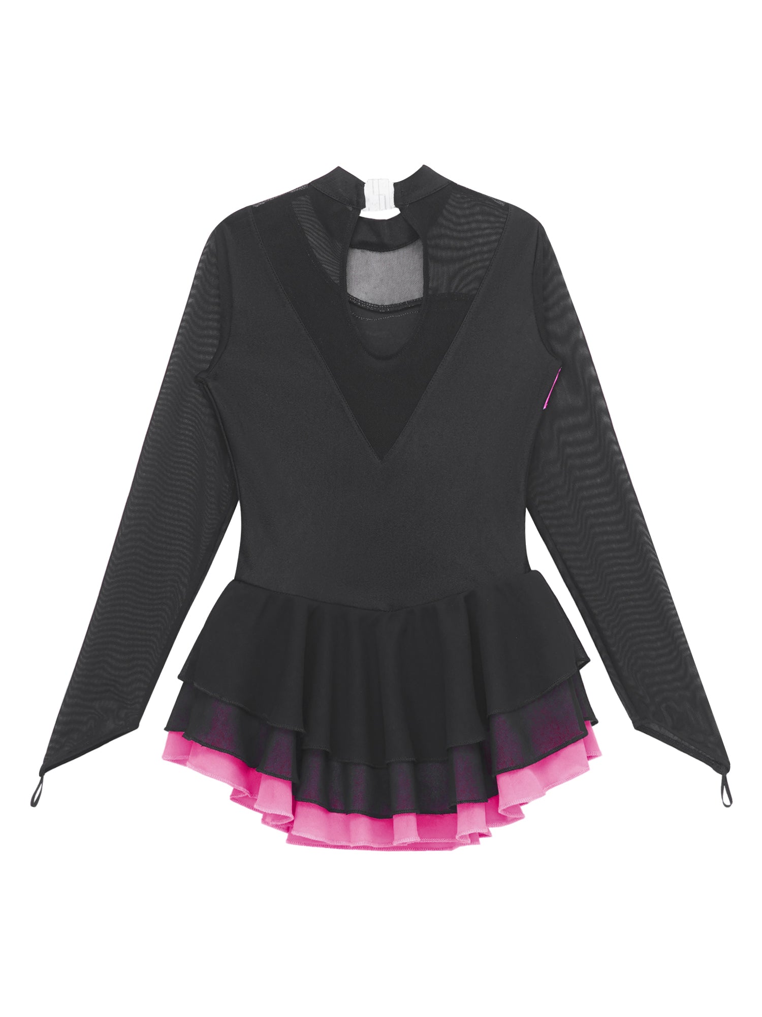 Girls Rhinestone Figure Skating Leotard Dress (Age 6-16 YRS)