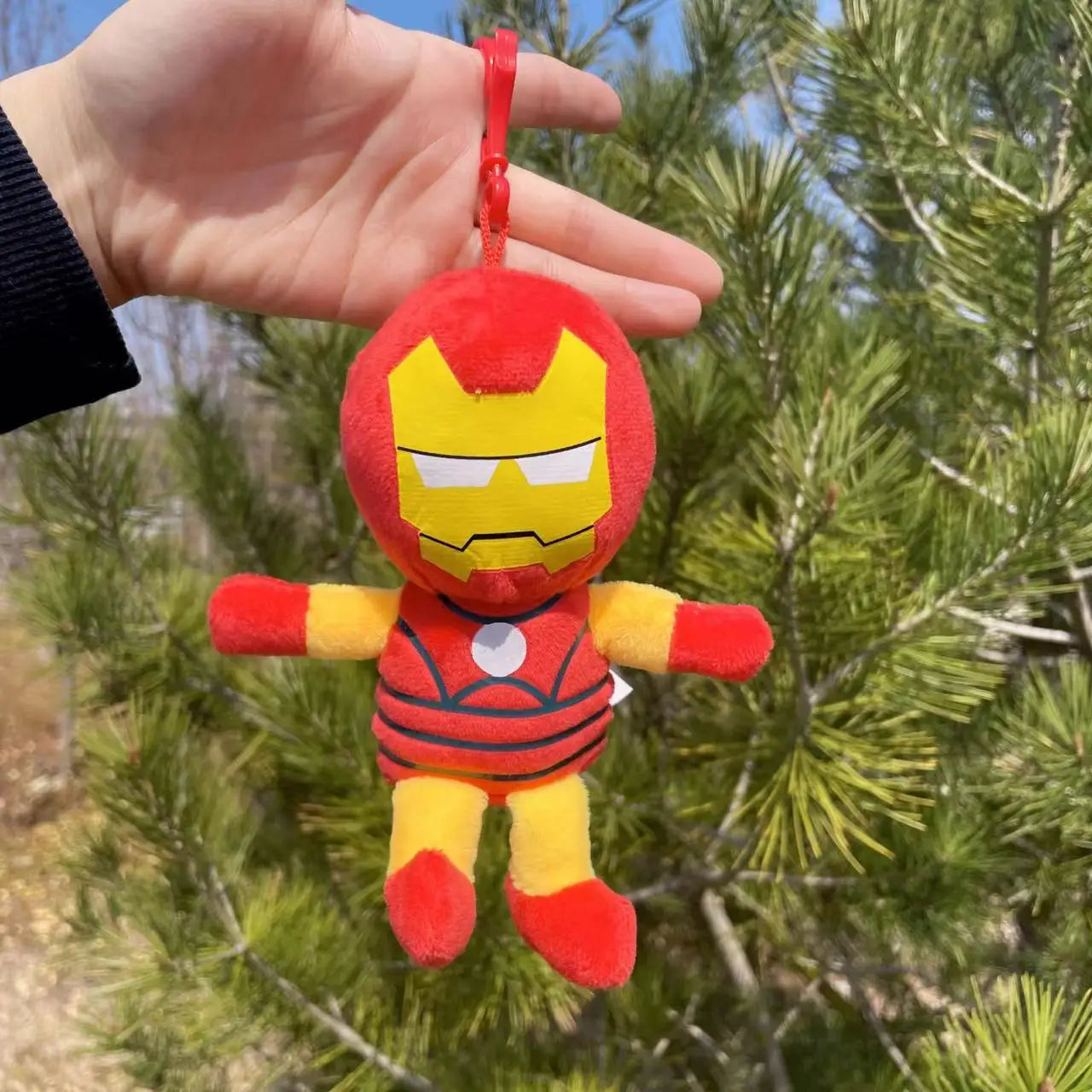 Plush Super Hero Spider-Man Superman Captain America Keychain  Stuffed Toy - 15cm