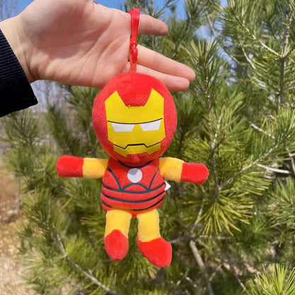 Plush Super Hero Spider-Man Superman Captain America Keychain  Stuffed Toy - 15cm