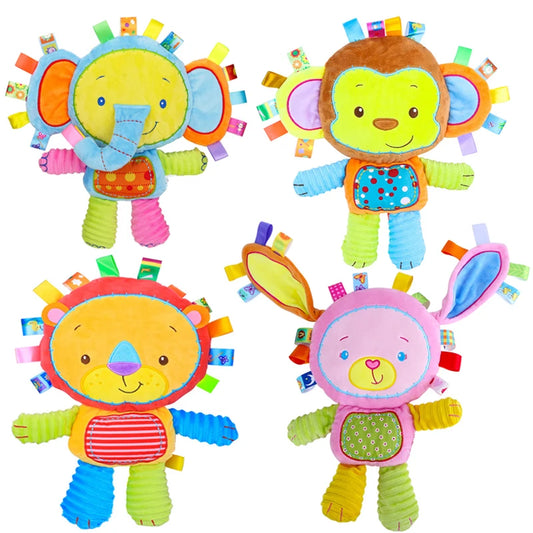 Baby Stuffed Plush Animal Rattle Sensory Toy