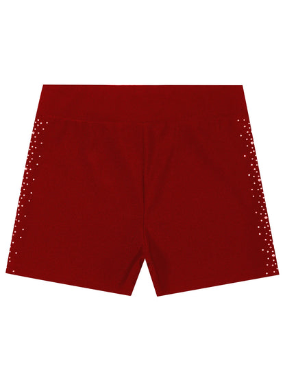 Girls Rhinestones Dance Shorts (Age 4-16 YRS)