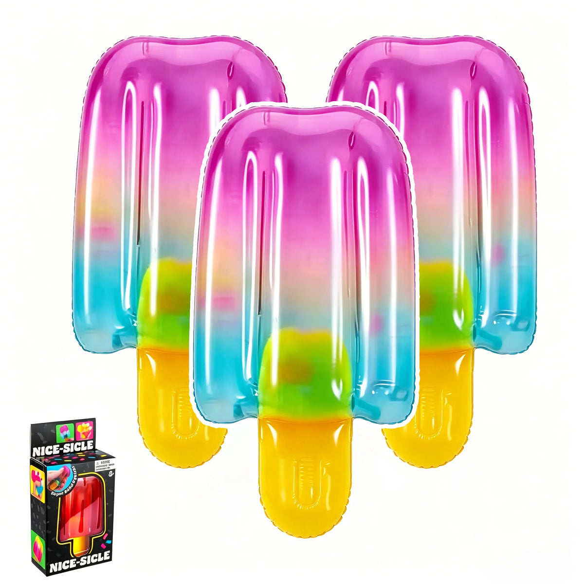 NeeDoh Nice‑Sicle – Super‑Solid Sensory Squishy Cube for Stress Relief & Focus