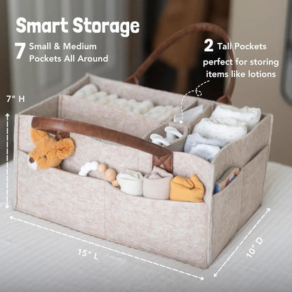 Baby Nursery Diaper Organiser Basket